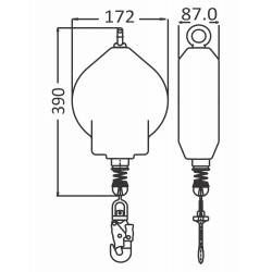 Antichute de charge (maxi 250 kg)