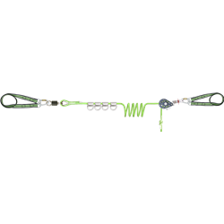 4 User Horizontal Temporary Lifeline, with 4 cross over anchors