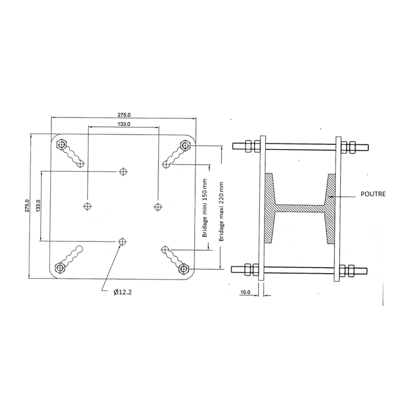 Motorrad Gepäckträger Adapter Set - Befestigungsplatte Für Heckkoffer