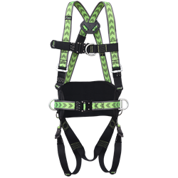 Body harness 2 attachment points with belt and automatic buckles