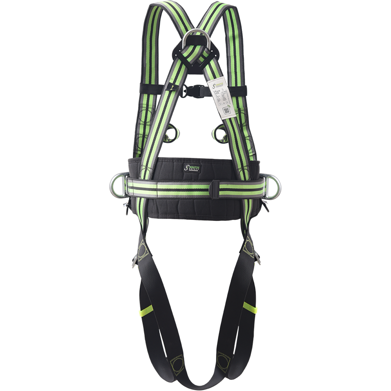 Body harness with 1 dorsal D-Ring, 2 chest attachment textile loops