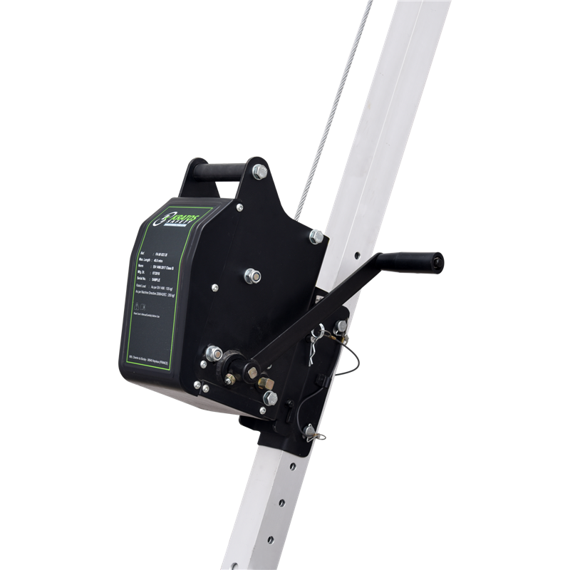 Rescue and work winch (class B) - 20 m steel wire rope, for Tripod & MultiSafeWay Rescue and work winch (class B) - 20 m steel wire rope, for Tripod & MultiSafeWay