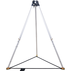 7 ft. Tripod, with double head-mounted pulley
