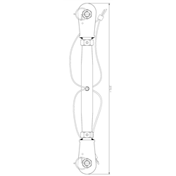 Tendeur avec 2 chapes pour ligne de vie K-S Line