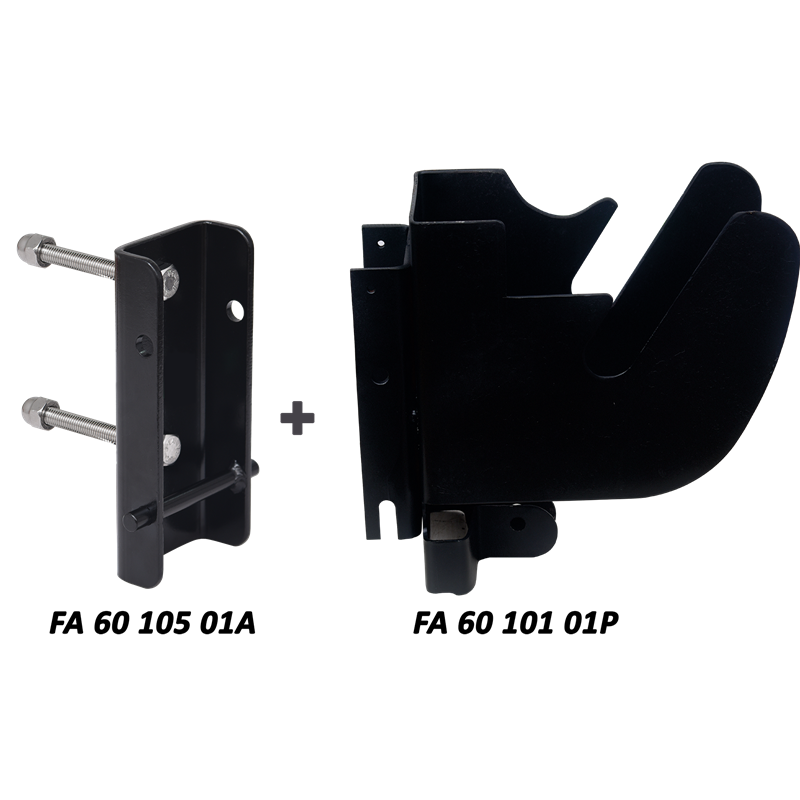 EASYSAFEWAY - Universal mounting brackets set for retractable fall arresters with integrated rescue winch