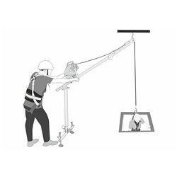 EasySafeWay 2 - Pole hoist for confined space entry, retrieval and rescue