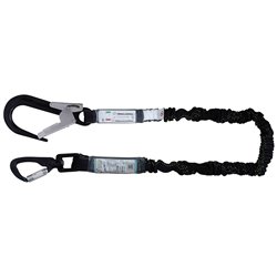 GRAVITY-S - Expandable lanyard 2 mtr with energy absorber integrated in the lanyard