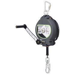 KALYPSO câble Inox, antichute à rappel automatique 30 m avec treuil de sauvetage intégré