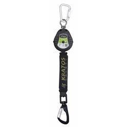 Olympe-S2, Retractable fall arrester with polymer casing and webbing lanyard Lg. 2m