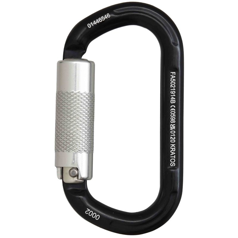 Aluminium quarter turn-locking karabiner Aluminium quarter turn-locking karabiner