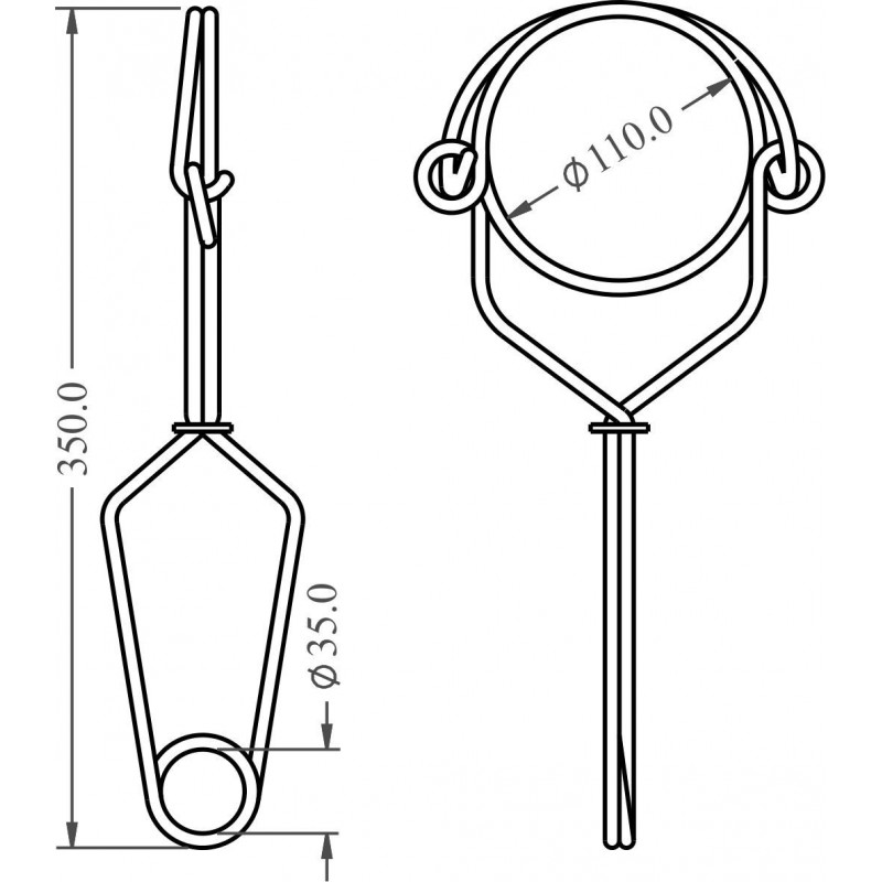 Anchorage Hook with a 110 mm gate opening