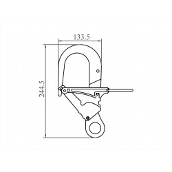 Anchorage Hook for telescopic pole