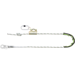 Work Positioning Kernmantle Rope Lanyard with grip adjuster, 4m