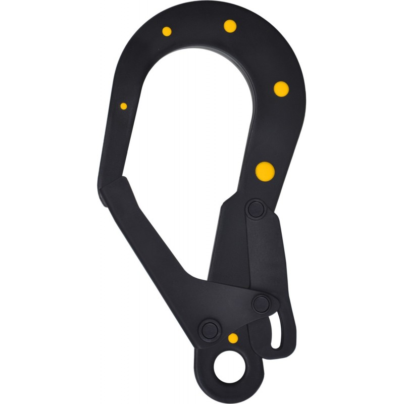 Hekodonk Corde de sécurité flexible anti-perte avec mousqueton en acier  inoxydable - 2 mousquetons noirs