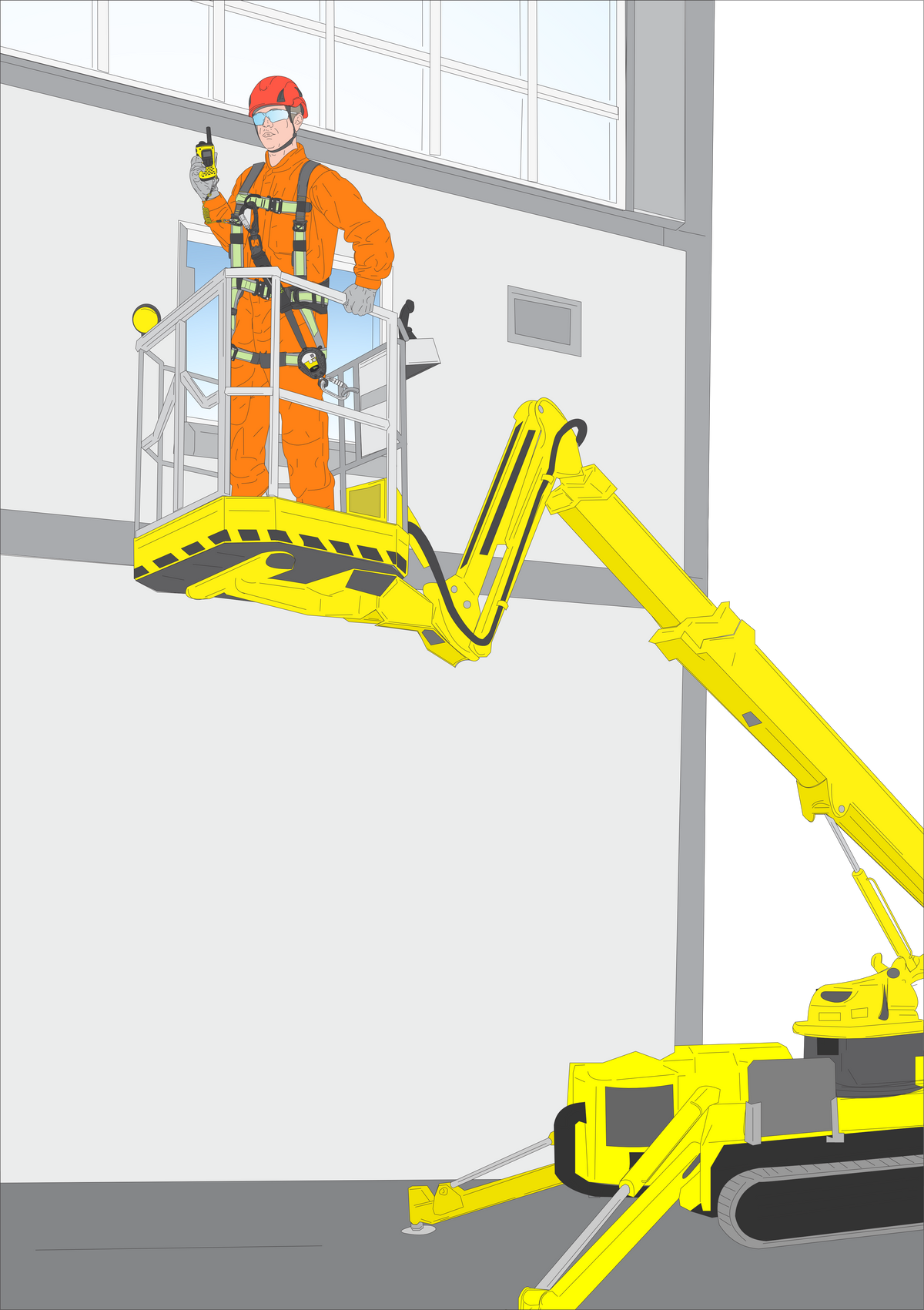 Nacelle à bras déporté