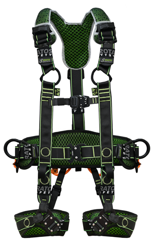 TOWER HYBRID AIRTECH - Harnais antichute 3 points d'accrochage avec ceinture extra confort pour travail sur pylône (S-M)