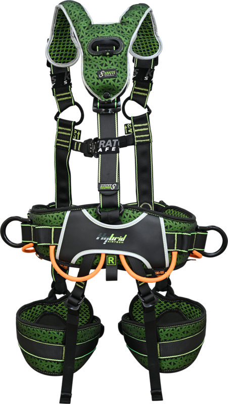 TOWER HYBRID AIRTECH - Harnais antichute 3 points d'accrochage avec ceinture extra confort pour travail sur pylône (S-M)