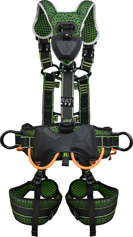 WIND HYBRID AIRTECH - Harnais antichute 4 points d'accrochage avec ceinture extra confort pour travail sur éolienne (S-M)