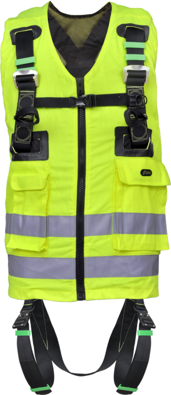 REFLEX 1, Harnais Gilet haute visibilité jaune