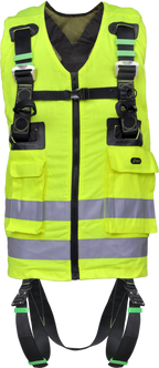 REFLEX 1, Harnais Gilet haute visibilité jaune