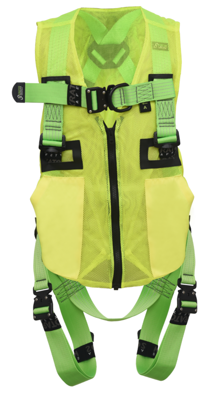 REFLEX 3 - Harnais antichute 2 points d'accrochage avec sangle et gilet haute visibilité