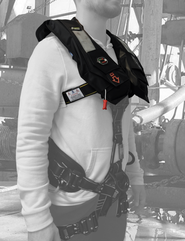 Gilet de flottaison pour conditions extrêmes ou personne lourdement équipée