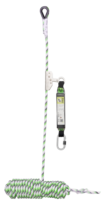 NIRO-S, Antichute coulissant sur corde tressée 10 m, avec absorbeur d’énergie