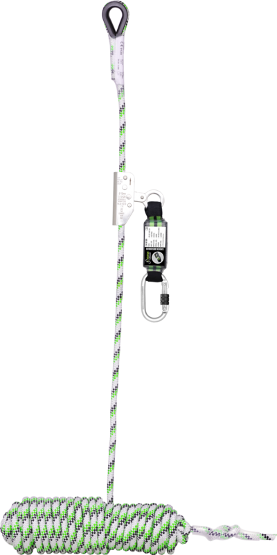NIRO, Antichute coulissant sur corde tressée 15 m avec absorbeur d’énergie