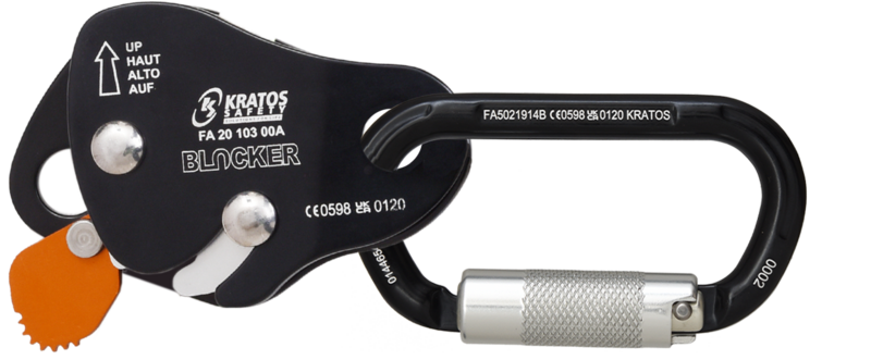 BLOCKER, Antichute compact coulissant sur corde tressée, multi-usage