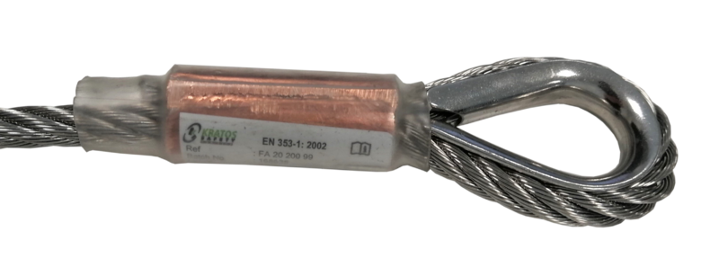 Câble inox pour système antichute coulissant