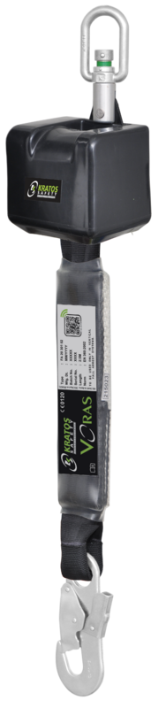 VORAS - Antichute à rappel automatique avec sangle polyester Lg 2.50 m