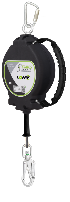 LONY - Antichute à rappel automatique câble synthétique 18 m