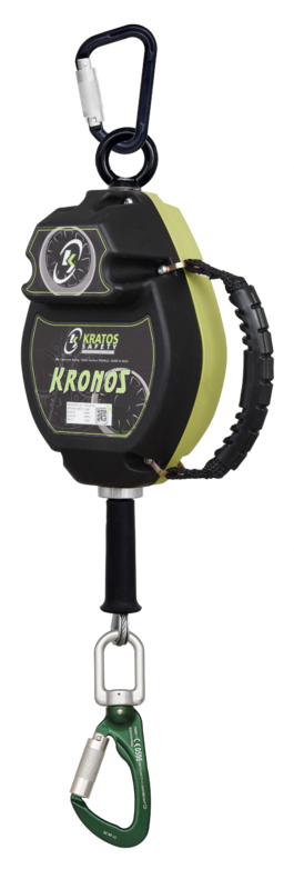 KRONOS câble acier, antichute à rappel automatique 10 m avec enroulement à vitesse constante
