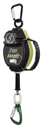 KRONOS câble acier, antichute à rappel automatique 10 m avec enroulement à vitesse constante