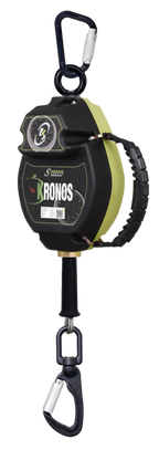 KRONOS câble acier, antichute à rappel automatique 10 m avec enroulement à vitesse constante