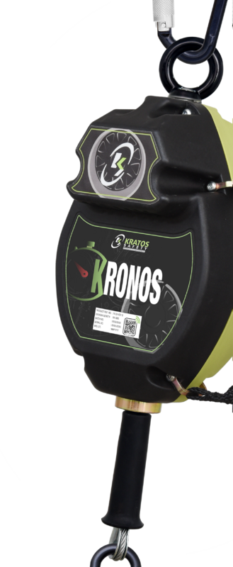 KRONOS câble acier, antichute à rappel automatique 10 m avec enroulement à vitesse constante