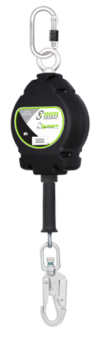 OLYMPE, Antichute à rappel automatique avec câble acier galvanisé Lg 10 m