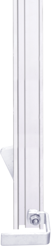 Extrémité basse du Rail en Aluminium