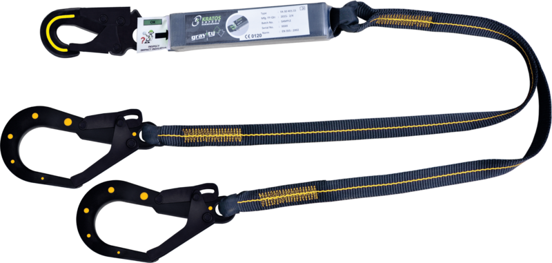 DIELECTRI - Longe fourche diélectrique en sangle avec absorbeur d'énergie