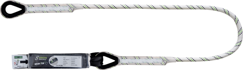 HOPE - Longe en corde tressée 1,50 m avec absorbeur d’énergie
