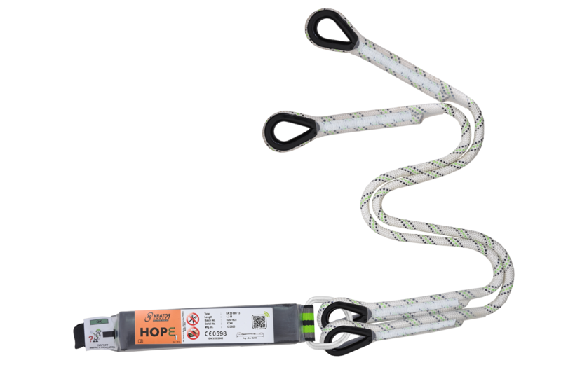 HOPE - Longe tressée en fourche avec absorbeur d’énergie - sans connecteur