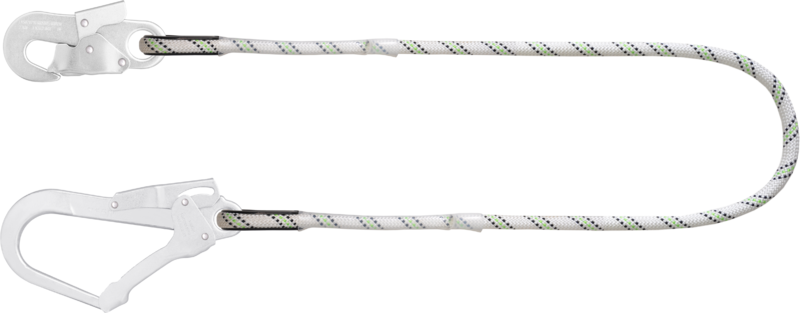 Longe en corde tressée 1m avec mousquetons FA 50 202 17 et FA 50 207 55