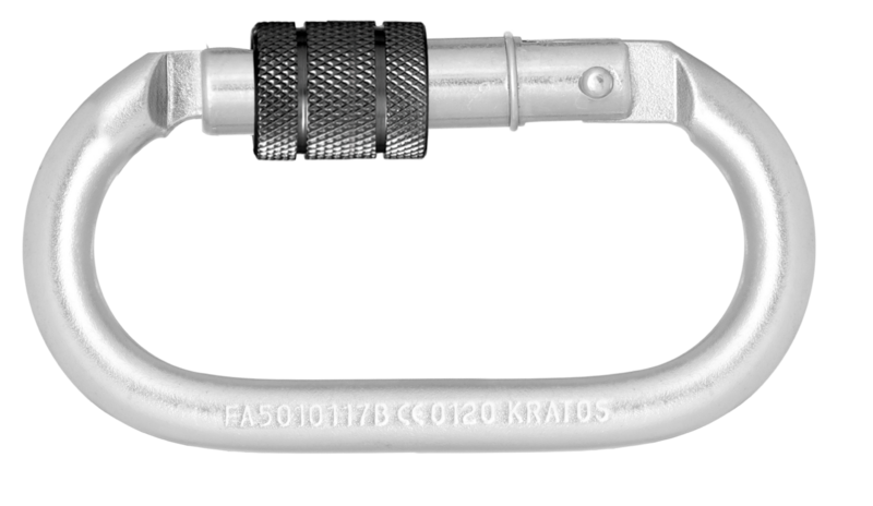 Mousqueton acier à verrouillage à vis -type Keylock