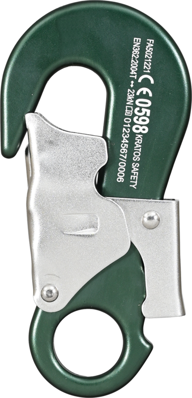 Mousqueton aluminium à verrouillage automatique