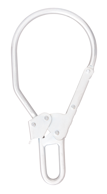Crochet acier verrouillage automatique double action