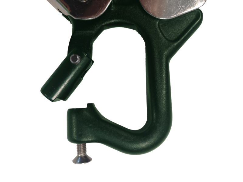 HUKA-1 - Mousqueton d'échafaudage aluminium à verrouillage automatique avec œil de connexion ouvrable
