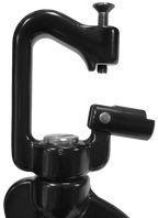HUKA-2 - Mousqueton d'échafaudage aluminium à verrouillage automatique avec œil de connexion ouvrable et émerillon