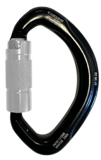 LUNA, Mousqueton demi-rond multidirectionnel 1/4 de tour, ouverture 20 mm - type Keylock