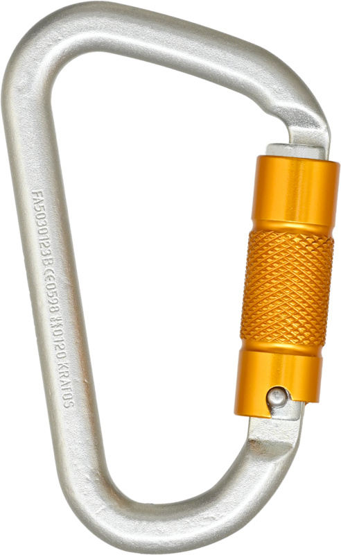 Mousqueton acier à verrouillage automatique triple action - type Keylock