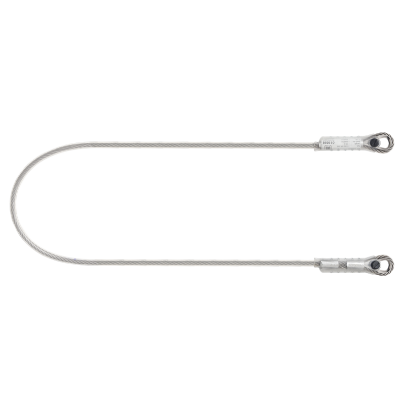 Élingue d'ancrage en câble INOX lg 4 m